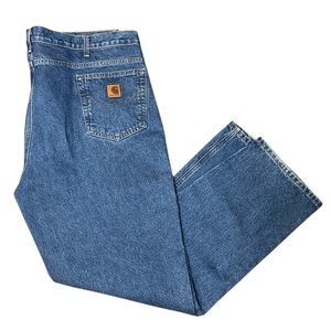 Carhartt B18-DST Traditional Fit Jeans Wide-Set Back Pockets Vintage Workwear
